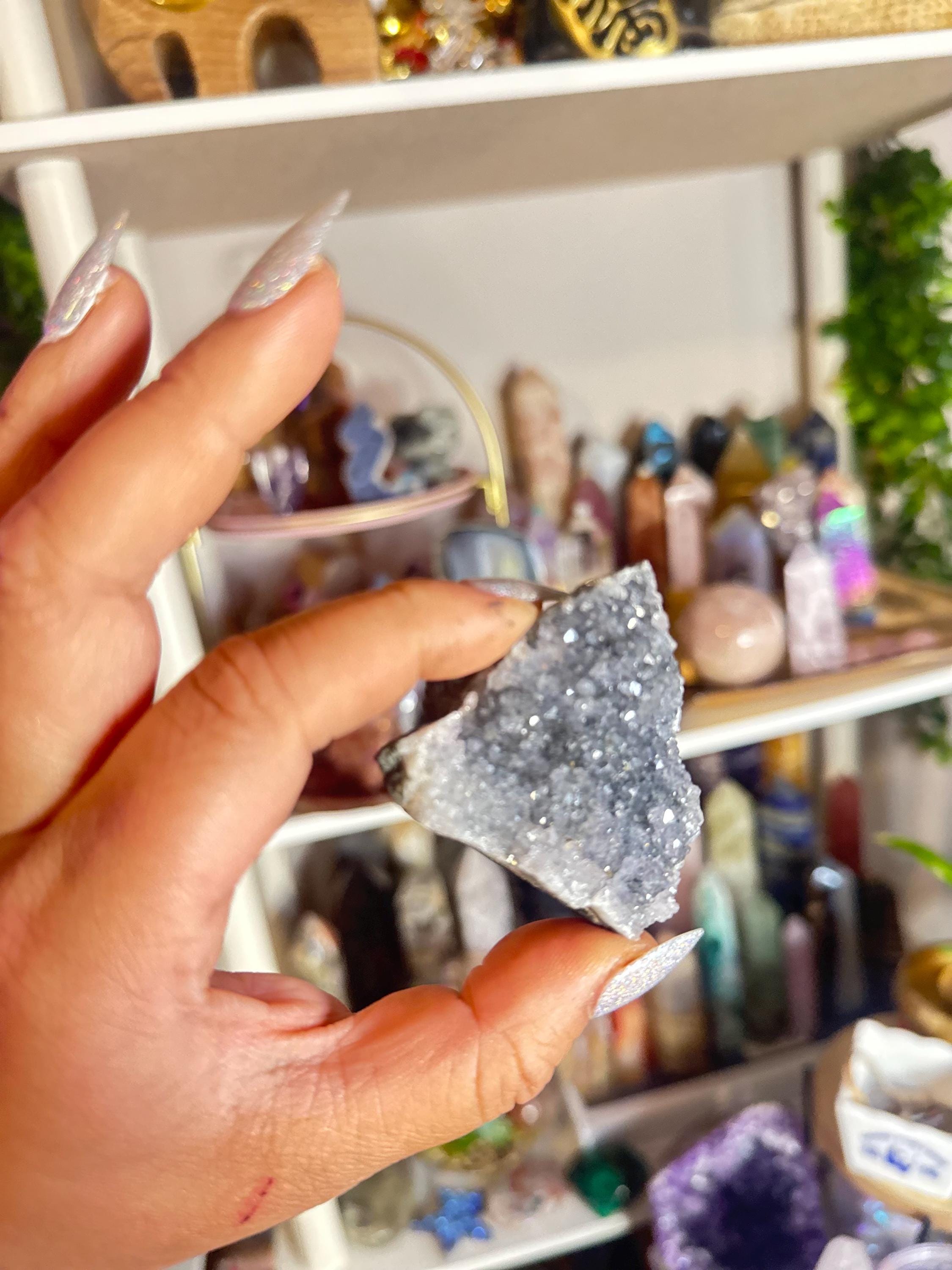 Crystal + Rocks | Choose Your Favorite | Sparkly High Quality Rainbow Amethyst Cluster | 1-3in