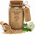 Herb Spell Jar + Spoon | Angelica Root | Dried, Cut & Sifted | Angelica Archangelica | 50ML