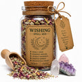 Organic Herb Spell Jar + Spoon | Wishing Spell Mix | Dried, Cut & Sifted | Manifestation • Hope • Wishes | 50ML