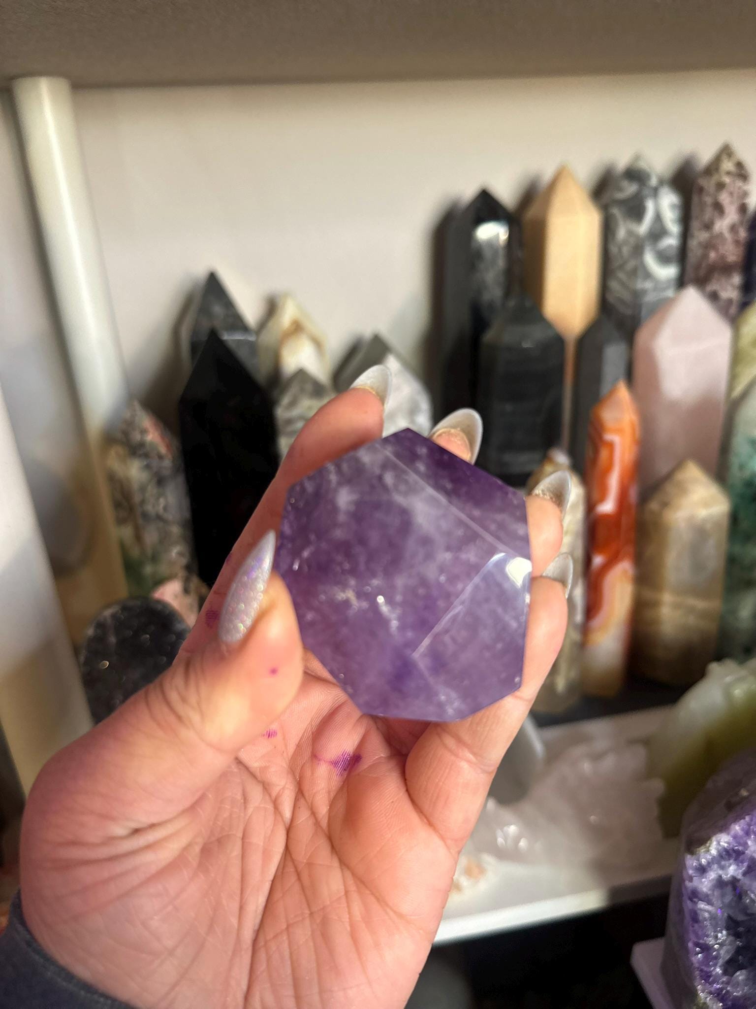 Crystal, Minerals + Rocks | Choose Your Favorite | High Quality Purple Amethyst Geometric Cubes Freeforms | 3-4in