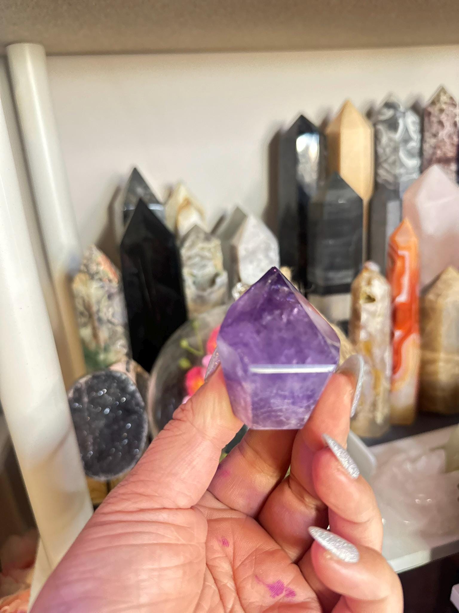 Crystal, Minerals + Rocks | Choose Your Favorite | High Quality Purple Amethyst Geometric Cubes Freeforms | 3-4in
