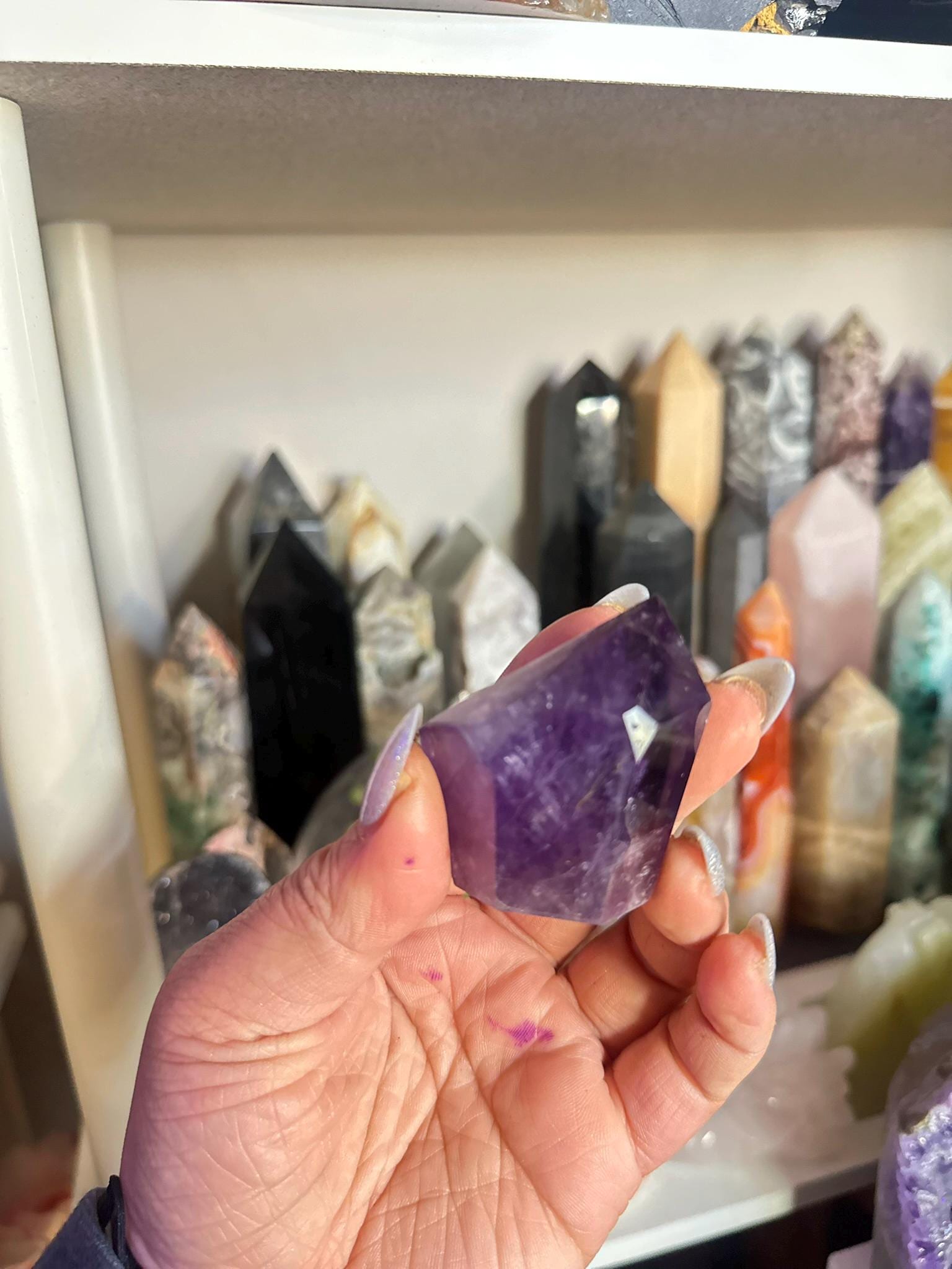 Crystal, Minerals + Rocks | Choose Your Favorite | High Quality Purple Amethyst Geometric Cubes Freeforms | 3-4in