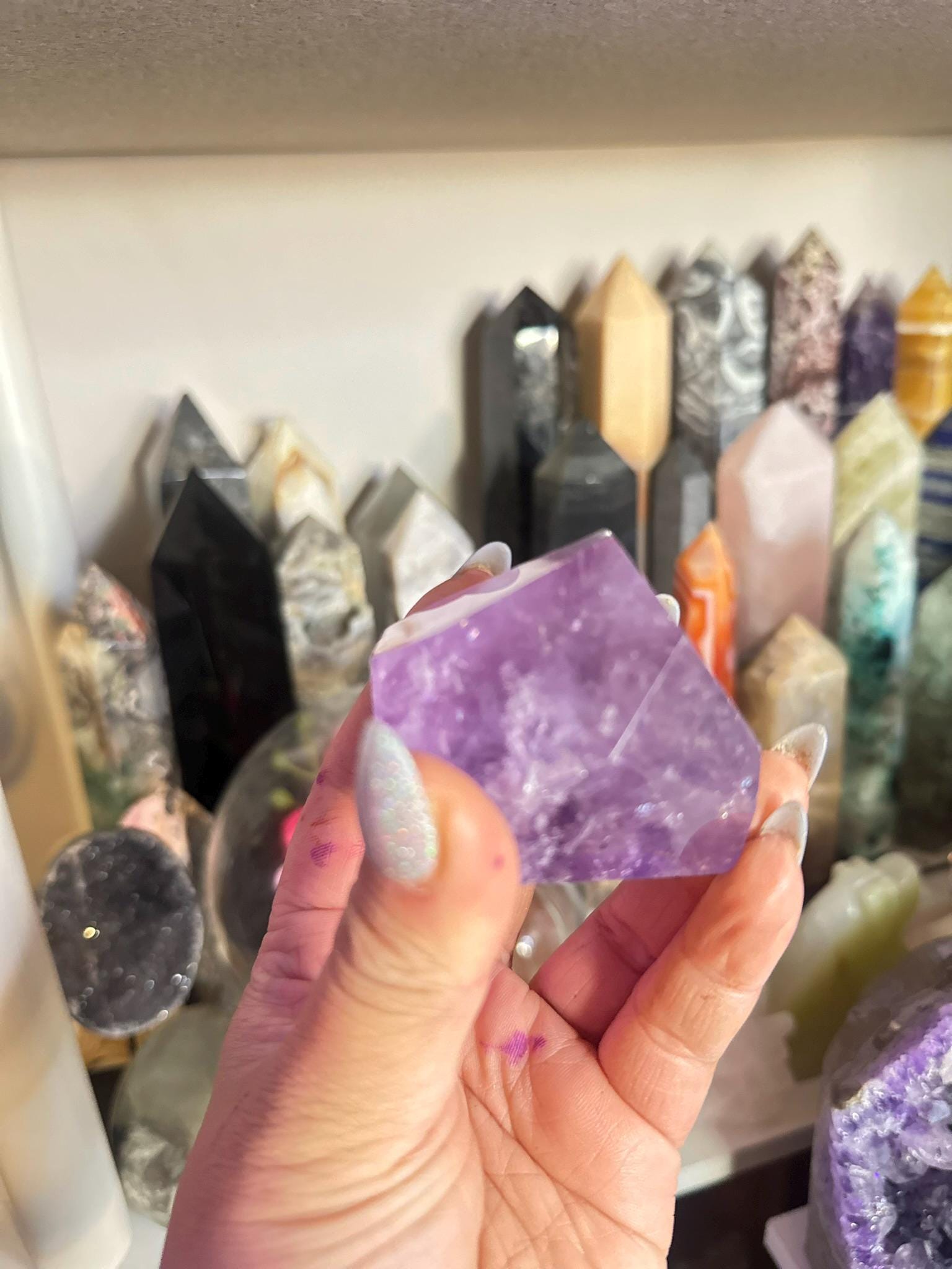 Crystal, Minerals + Rocks | Choose Your Favorite | High Quality Purple Amethyst Geometric Cubes Freeforms | 3-4in