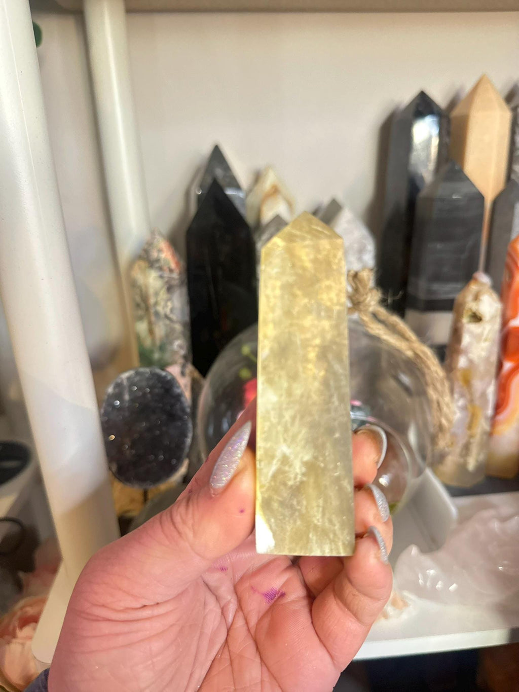 Crystal, Minerals + Rocks | Intuitive Pick | Metallic Golden Mica Towers | 4in