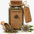 Organic Herb Spell Jar + Spoon | Passionflower | Dried, Cut & Sifted | Calm • Peace • Restful Sleep | 50ML